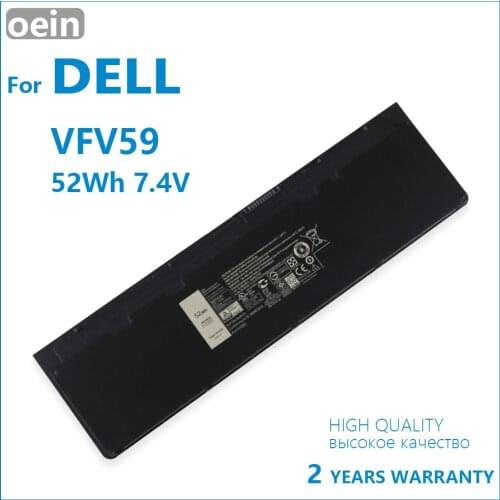 Oein Genuine VFV59 W57CV GVD76 Laptop Battery For DELL Latitude E7240 E7250 0W57CV VFV59 WD52H KWFFN 7.4V 52WH