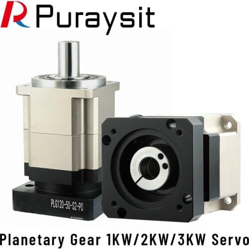 PLG120 Suitable for Delta Panasonic Yaskawa Mitsubishi Sanyo 1KW 2KW 3KW Servo Motor High Precision Helical Planetary Reducer