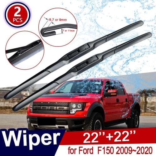 Car Wiper Blade for Ford F150 2009~2020 F-150 Raptor LOBO XL XLT Front Windscreen Wipers Car Stickers Goods 2010 2017 2018 2019