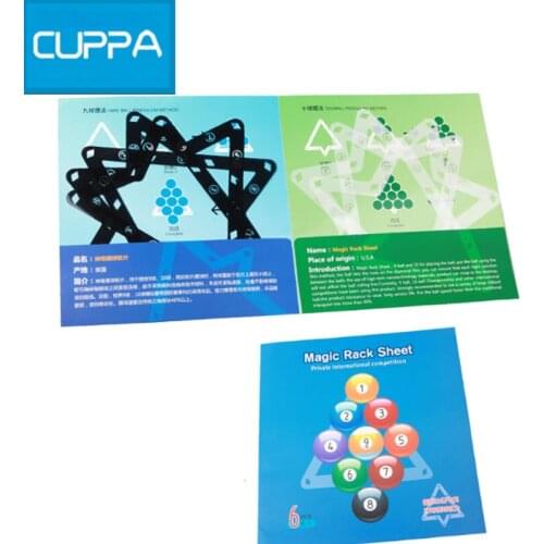 6 Pcs/lot Cuppa Magic Rack Sheet For 9 Ball /10 Ball Pool Billiard Accessories