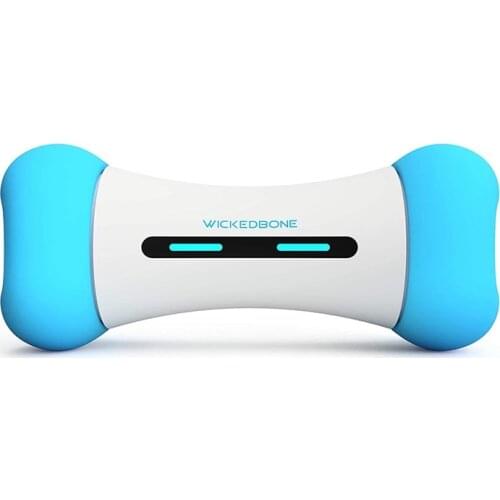 Dog Interactive Toy Push TPR Bone Small Dog Toys Electric smart pet toy pet bone Playing IQ Treat Toys Pet Puppy Supplies