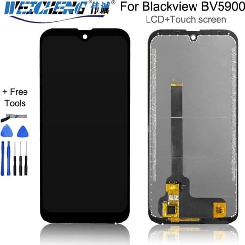 5.7" For Blackview BV5900 LCD Display+Touch Screen 100% Tested LCD Digitizer Glass Panel Replacement For BV5900 lcd sensor