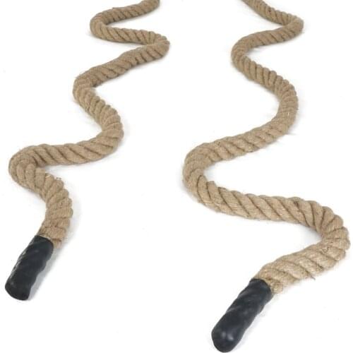 Manila hemp Battle Rope for Strength Training Cross Fit Exercises Workout Training Undulation 1pc (3.8cmx15meter) 1.5"x 50ft