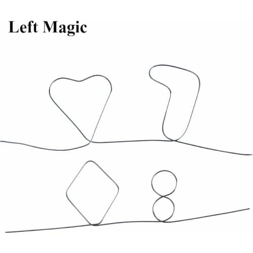 1 pcs hot sale sihir Memory Metal Wire Fire Prediction Hearts 7 magic tricks magic show close up magic illusion 82060
