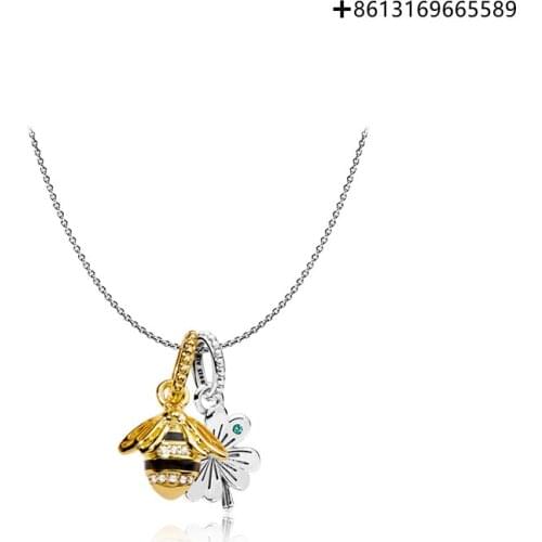 100% 925 Pure Silver Original Copy 1:1 Lucky With The Necklace Manufacturers Direct Batch Free Delivery