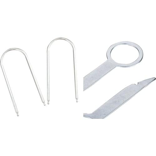 2Pair Car Radio Audio Stereo Dismounting Release Removal Keys For Peugeot Vw