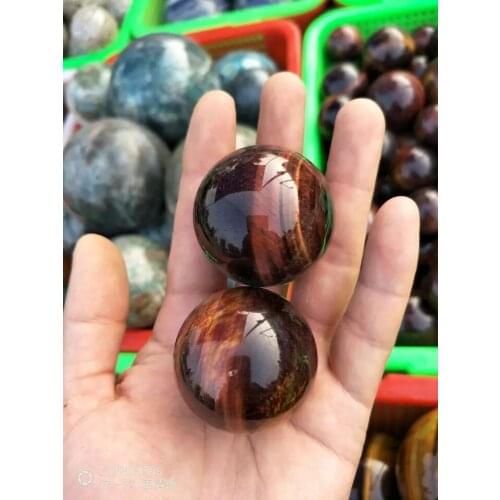 2pc Asian Rare Natural Quartz chatoyancy Crystal Healing Ball Sphere Home Decoration Gift Drop Shipping
