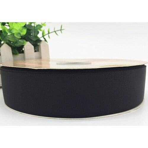 5 yards High Quality Ribbon 6/10/15/20/25/38/50mm Wedding Decoration Grosgrain Ribbon Gift Wrapping Christmas Ribbon #Black