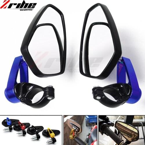For bmw honda suzuki bmw Motorcycle CNC Aluminum Motos Rearview Mirror Rear View Handle bar End Gold Side Mirrors