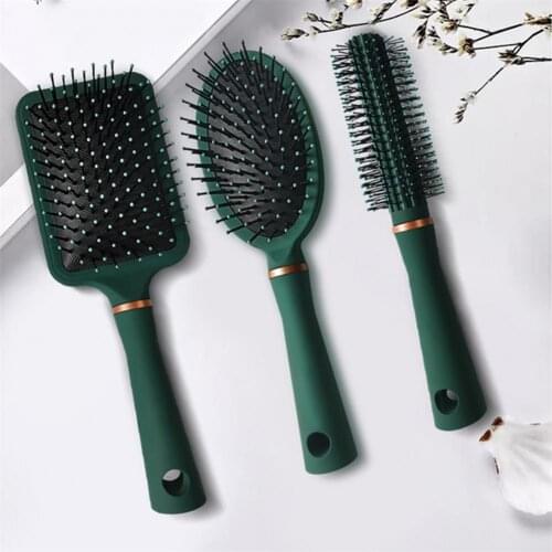 Anti-Static Hair Comb Nylon Material Anti-Detangler Scalp Massage Comb Curly Hair Roll Comb Hair Salon Styling Care Tools Set