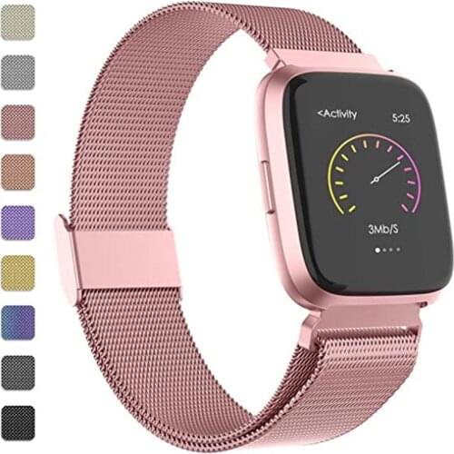 Bracelet Fit Bit Lite Verse 2 Band Bracelet For Fitbit Versa Milanese Metal Stainless Steel Band For Fitbit Versa Strap Wrist