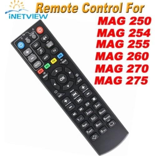 Black Color Replacement mag 250 Remote Control For mag250 254 255 256 257 270 275 linux system iptv media player