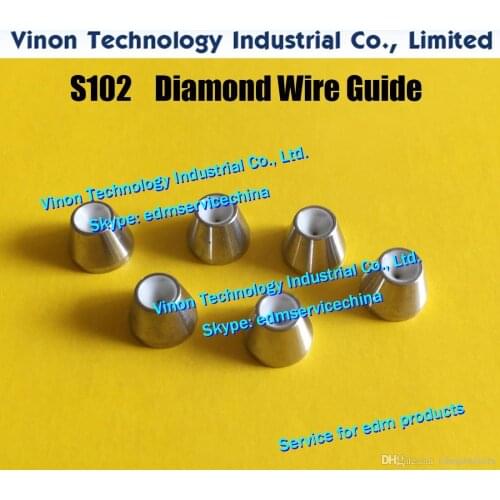 D=0.22mm Diamond Dies Guide S102 3080245 edm Upper Dies B for AWT 0.22mm 0200141 for AQ,A,EPOC series wire-cut edm machine wire