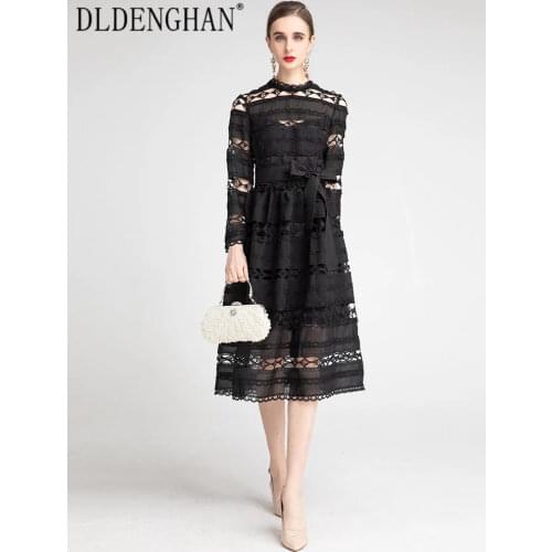 Черные летние платья DLDENGHAN China At AliExpress