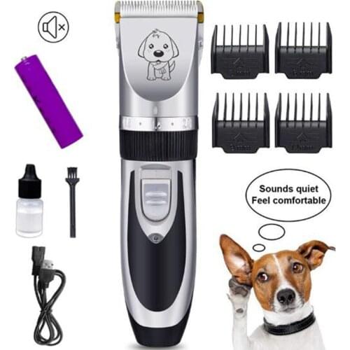 Pet electric clipper set dog shaver haircut rechargeable teddy dog hair electric clipper shaving trimmer