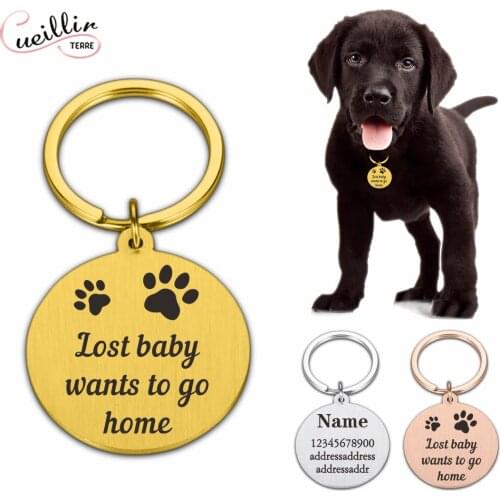 Pet ID Tags Personalized Dog Name Tags Small Large Cat Pet Collar Tag Pet Accessories Glitter German Shepherd keychain key ring