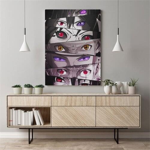 Anime Characters Eyes Posters and Prints Canvas Wall Art Decoration Prints for Living Room Home Unframed Decor Painting Cuadros