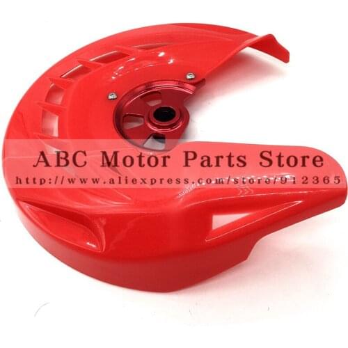 CNC Red Billet Front Brake Disc Cover Protector for CR125R CR250R 2004-2007 CRF250R 250X 450R 450X 2004-N Disc Rotor Guard