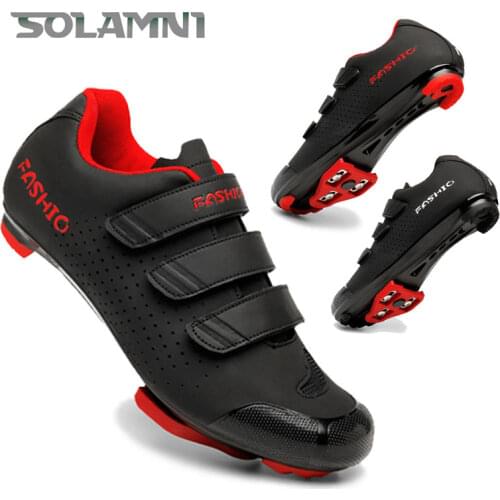 MTB Cycling Flat Shoes Men Bicycle Cleat Sneakers Mountain Bike Sports Footwear Road Speed Racing SPD Female Fashion Waterproof