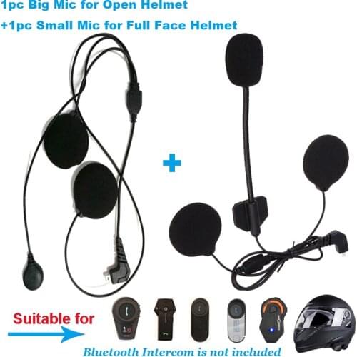 Microphone Headphone Ear Speaker Accessories Suit for Freedconn T-COM02 T-COMVB TCOM-SC Bluetooth Helmet Intercom Headset Parts