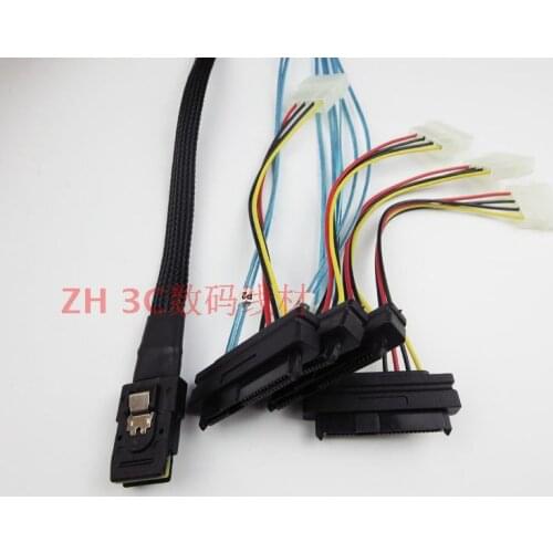 Mini SAS Line SFF 8087 Turn SAS 8482 Server 1 Drag 4 SAS Hard Disk Data Cable 1 Meter