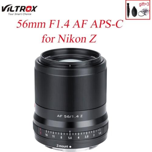 Viltrox 56mm F1.4 Auto Focus Prime Lens Large Aperture APS-C Portrait STM for Nikon Z Mount Camera ZFC Z50 Z5 Z6 Z6 II Z7 Z7 I