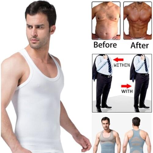 Body Shaper Shirt Seamless Sweat-absorbent Vest Tight Skinny Sleeveless Shirt Fitness Elastic Beauty Abdomen Tank Tops 2XL-3XL