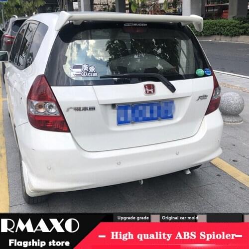 For Fit Spoiler 2004-2007 Honda Jazz Spoiler WYK ABS plastic Material Car Rear Wing Color Rear Spoiler