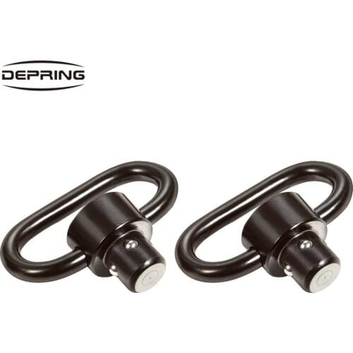 Tactical QD Sling Swivel Mount QD Quick Detach Release 1.25" Loop Heavy Duty Push Button Swivels