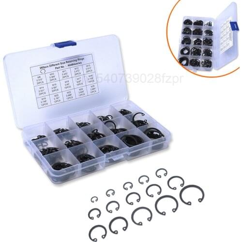 Spring Steel 65mn Universal Hole Retaining Ring Shaft Retaining Ring Shaft Retaining Ring C-type External Retaining Spring 260