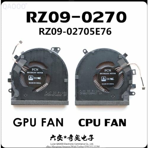 Laptop CPU Fan For Razer Blade 15 RZ09-0270 RZ09-02705E76 CPU & GPU Cooling Fan GTX1060