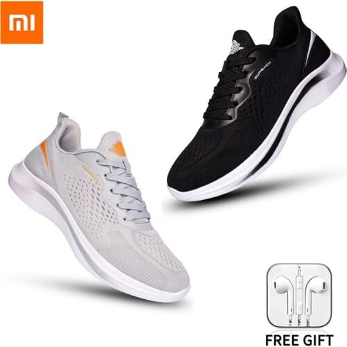 Xiaomi Youpin Sneakers Outdoor Casual Shoes Men 2021 New Fashion Massage Shock Absorption Breathable Sports Running Shoe Flats