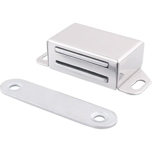 Magnetic Cabinet Door Catch, Stainless Steel Closet Wardrobe Catches with Strong Magnetic, 1.5mm Thickness Furniture Latch