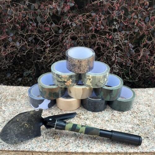 10m*width 5cm Cotton camouflage adhesive tape cloth,outdoor equipment binding packaging concealed use,non-slip,dustproof webbing