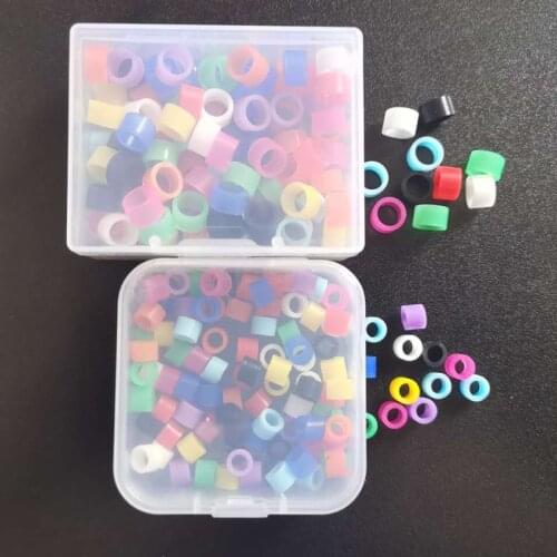 100pcs/Box Dental Tools Materials Instrument Code Ring Soft Silicone Multi Color Fit All Hand Instruments Dentist Dentistry Oral