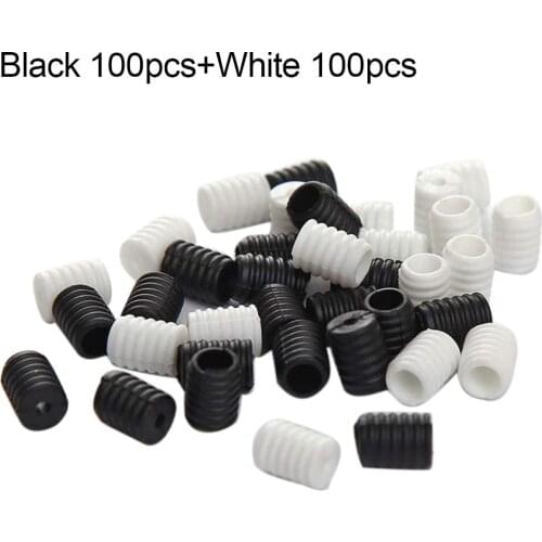 200Pcs Cord Locks String Helical Toggles for Drawstring Face Cover Elastic Band