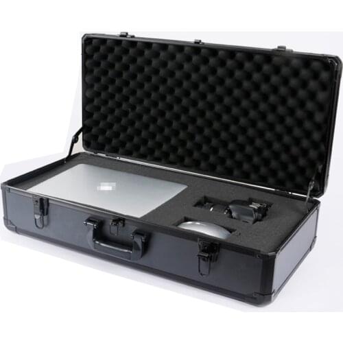 700x270x150mm Toolbox Aluminum Tool Box Impact Resistant Safety Case Equipment Camera Storage Suitcase with Pre-cut Foam