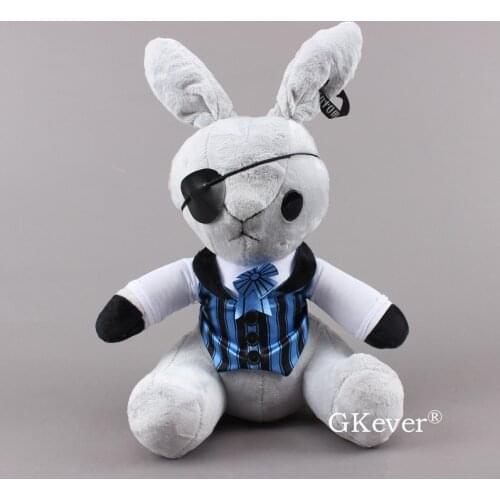 Anime Kuroshitsuji Black Butler Ciel Phantomhive Rabbit Bunny Plush Doll Toy 12"30 cm Kids Gift