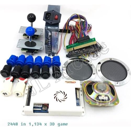 Arcade Kit Pandora Game WIFI 3D 4018 in 1 game board + 8 way joystick American HAPP Style Push Button for Arcade Machine