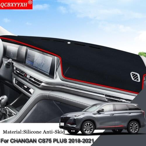 Car Styling For CHANGAN CS75 PLUS 2018-2021 Auto Dashboard Protective Mat Shade Cushion Pad Rose Carpet Mat Cover Accessories