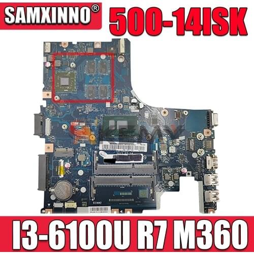 CPU Laptop Motherboard 500-14ISK DDR3 I3-6100U Lenovo for R7 M360 2G AIWZ2/AIWZ3 LA-C851P