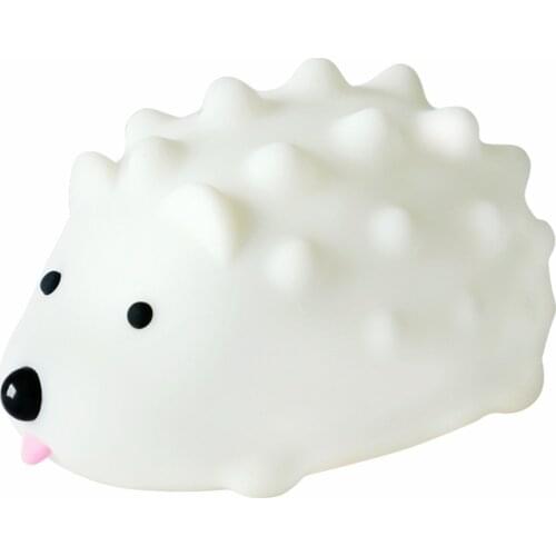 USB Rechargeable Colorful Dimming Night Lamp Cute Soothing Hedgehog Silicone Night Lights Touch Sensor Night Lights compatible