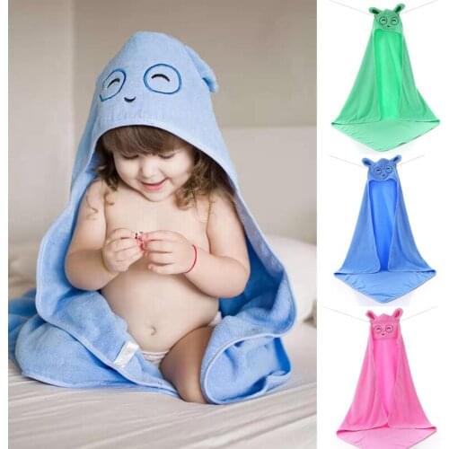 Baby Solid Bath towels Cotton Infants Bathroom Poncho Kids Stuff Child Beach Hooded Towels Kids Hooded Blanket Baby Bathrobes