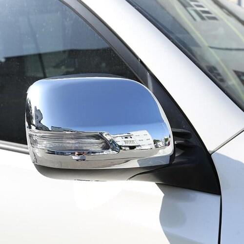 For Toyota Land Cruiser Prado FJ150 150 2018 2019 Side Rearview Mirror Trim Cover Trim Frame Car Sticker Exterior Accessorie