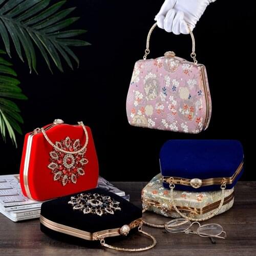 Womens Bags Satin Evening Bag Flower 2020 Event / Party Purple