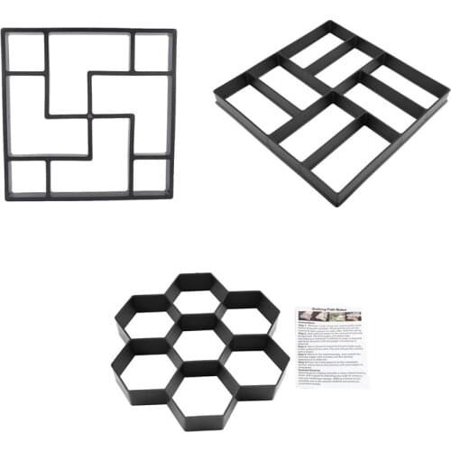 Paving Pavement Concrete Mould Stepping Stone Mold Garden Lawn Path Paver Walk Paving Pavement Mold