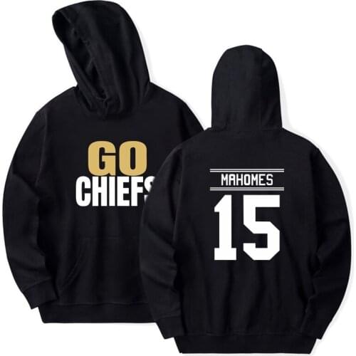GO CHIEFS Mens Kansas City Mahomes Hoodies Sweatshirts Lover Hoodies Streetwear Men/women Autumn Winter Casual Pullovers Tops