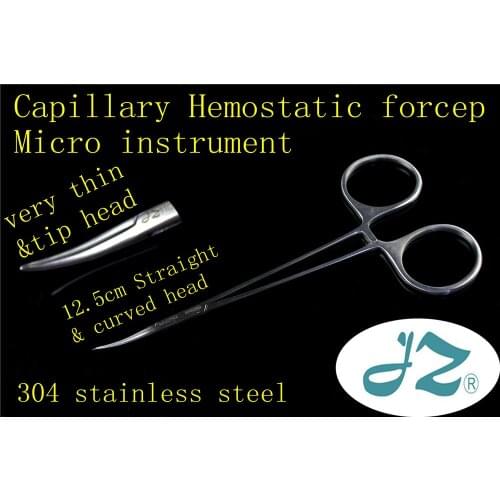 JZ medical surgical Ophthalmology instrument Double fold eyelids tiny vessels capillary Hemostatic forcep straight curved head