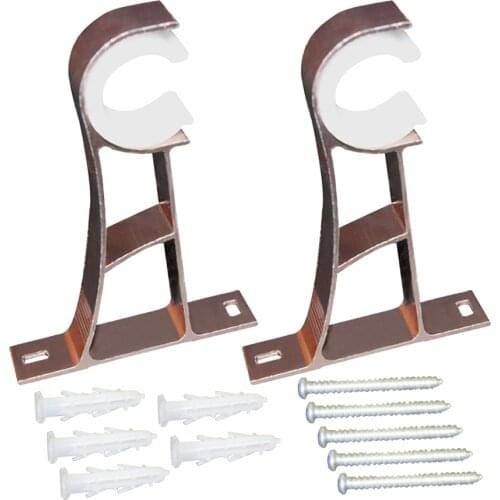 MroMax 2/4pcs Guide Rod Bracket Aluminum Alloy/Plastic Screw Hole Diameter 4/4.5mm Suitable Rod Diameter 25-28mm Curtain Bracket