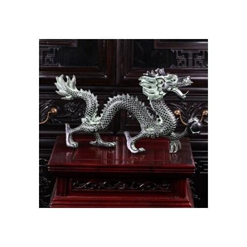 The brass dragon pearl ornaments can cause lucky catch Home Furnishing decor decoration crafts gifts